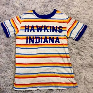 Hawkins, Indiana stranger things shirt.